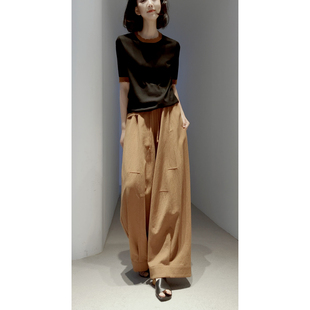 可机洗100精纺羊毛 16G 手工剪花 26春 套衫 永恒 撞色圆领 经典