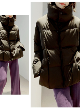 25秋冬~【实用4WAY!敲保暖/静音/功能三防/白鹅绒】可脱卸领/羽绒