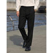 進口加厚型羊毛 双织不扎 温润舒适 易打理轻商务长裤 男