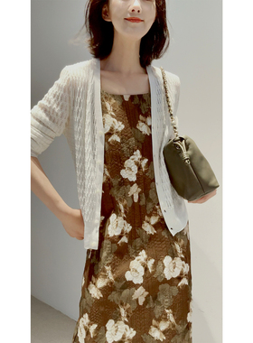 26新~深呼吸【*禾秀场款/真丝亚麻/轻盈垂坠】立体肌理_开衫/套衫