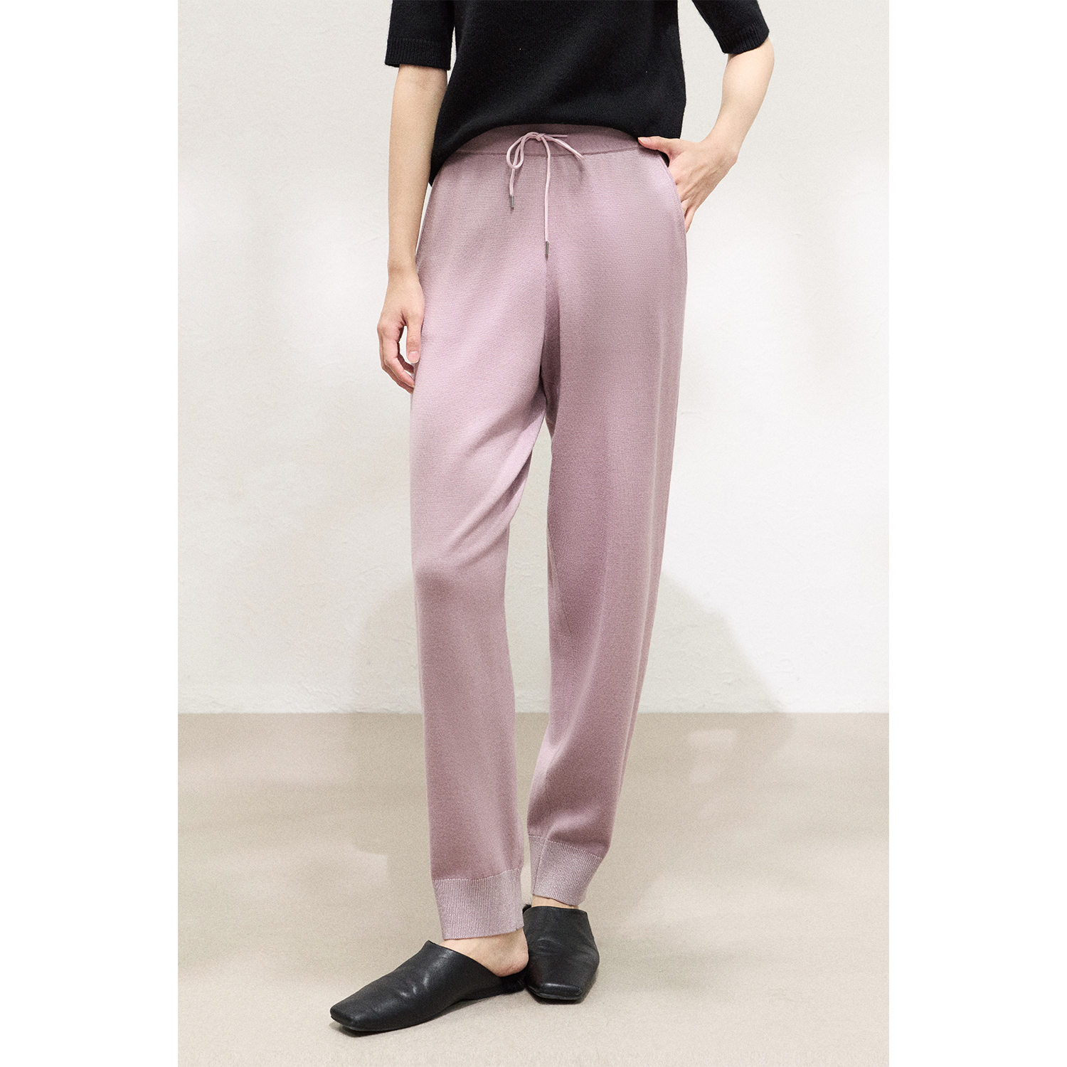 戎美 '从容的姿态'——LP风德国扬子澳毛/奢華针织帽衫裤子