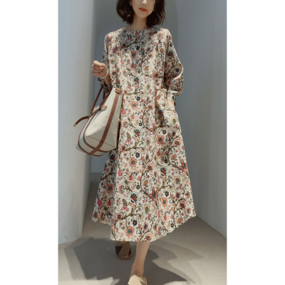 lp同款显气质纯亚麻高精准印花