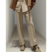 轻盈保暖 高支澳毛 运动风微弯刀造型裤 25冬Offduty_休闲系列