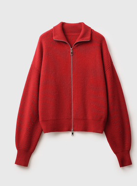 造型N-WAY领【定纺绝美混花/羊绒+羊毛/530克】立裁袖/双拉/外套