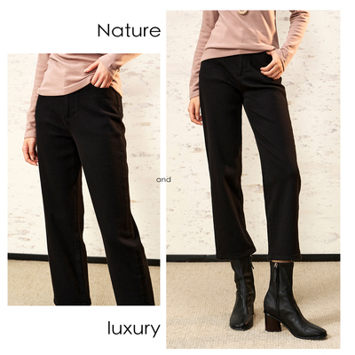 戎美【KZ0701404】王炸御寒神器！奢美羊绒牛仔/内绒微弹牛仔裤