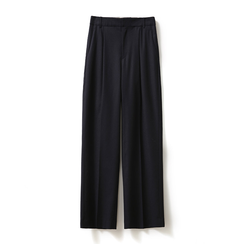 戎美【KZ1015398】日系通勤BOSS气场 精纺羊毛弹力直筒阔腿裤,女装/女士精品,休闲裤,淘宝优惠券,粉丝福利购,淘宝优惠卷