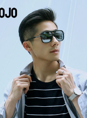 aojo墨镜轻盈TR90材质经典百搭男女款偏光驾驶太阳镜SA1600003C01