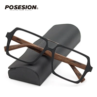 Деревянные ретро большие квадратные трендовые очки