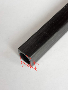 碳纤维方管\航模材料\飞机固定杆\加强杆\碳纤方管内圆高强度轻质