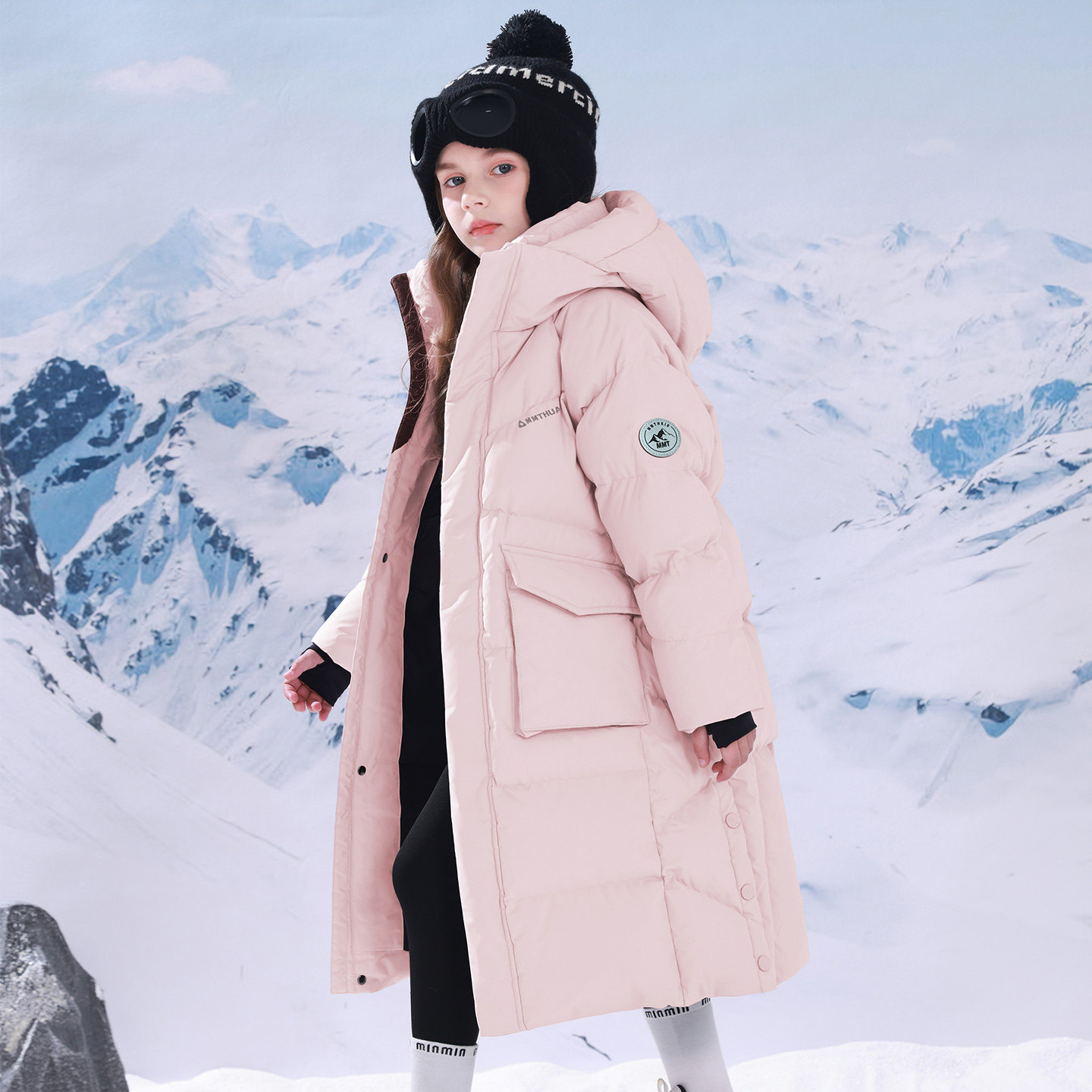 加厚加长儿童冬季超保暖大棉服潮