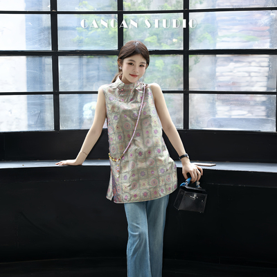 新中式原创双面穿上衣