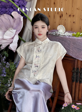 CANCAN STUDIO【蝶笙】新中式原创设计上衣G77619