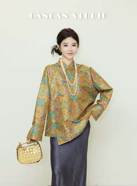 CANCAN STUDIO-新中式原创设计双面长袖外套G252203