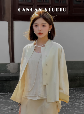 CANCAN STUDIO【玉婵】新中式原创设计上衣外套G824082