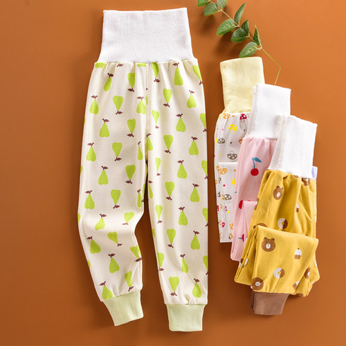 男秋裤纯棉保暖裤可开裆宝宝睡裤