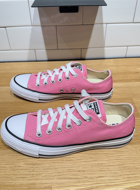 CONVERSE匡威 All Star春夏粉色男女低帮休闲鞋透气帆布鞋M9007C