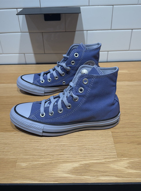 CONVERSE匡威 All Star蓝紫色高帮男女休闲复古透气帆布鞋A17838C