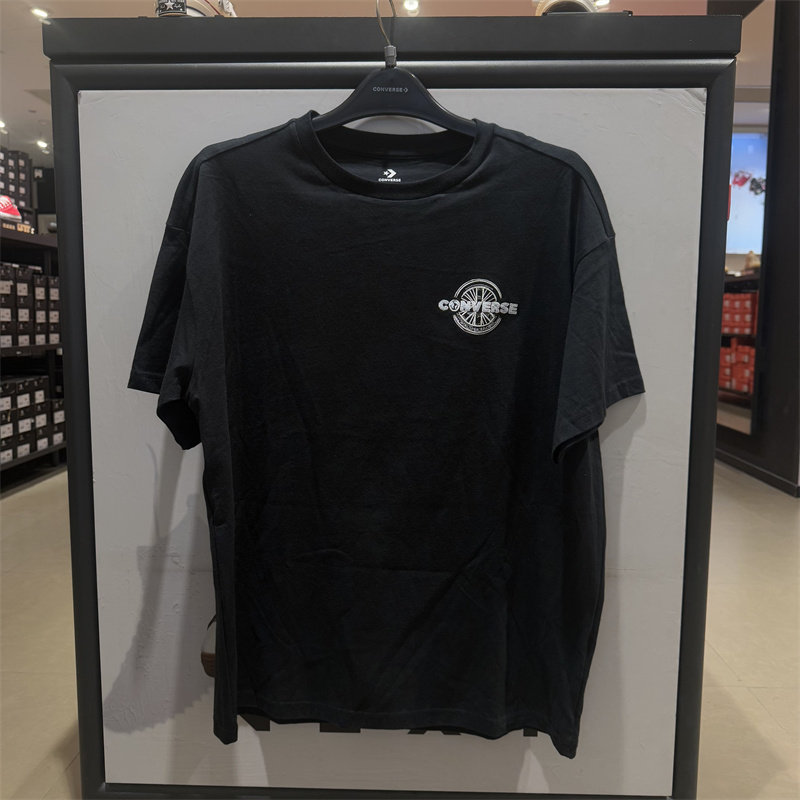 CONVERSE匡威夏季男子卡通图案圆领透气宽松短袖T恤10025241-A01