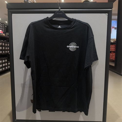 CONVERSE匡威夏季男子卡通图案圆领透气宽松短袖T恤10025241-A01