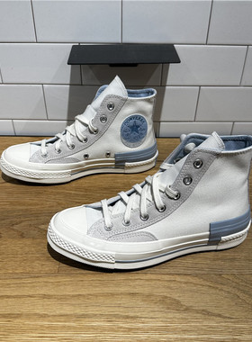 CONVERSE匡威新款1970S男女高帮水晶标奶蓝撞色休闲帆布鞋173100C