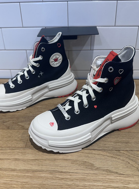 CONVERSE匡威Run Star legacy夹心厚底男女高帮增高帆布鞋A09112C
