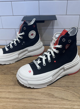 CONVERSE匡威Run Star legacy夹心厚底男女高帮增高帆布鞋A09112C