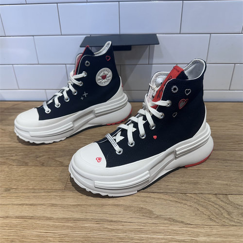 CONVERSE匡威Run Star legacy夹心厚底男女高帮增高帆布鞋A09112C