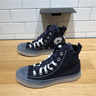 CX深蓝色男女果冻感高帮帆布鞋 CONVERSE匡威新款 All Star A02809C