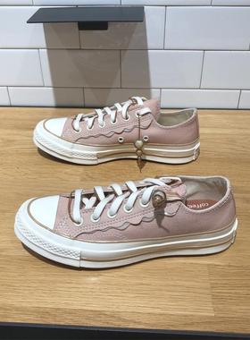 CONVERSE匡威 1970s波浪拼接咖啡豆配饰男女低帮帆布鞋 A11618C