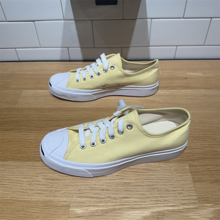 低帮帆布鞋 Purcell开口笑淡黄色男女款 A11964C Jack CONVERSE匡威