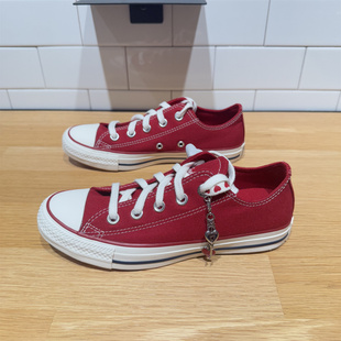 CONVERSE匡威All Star情人节爱心红色低帮男女休闲帆布鞋 A19057C