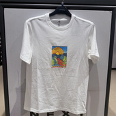 CONVERSE匡威夏季 A03 10024590 男子日出图案圆领透气休闲短袖 T恤