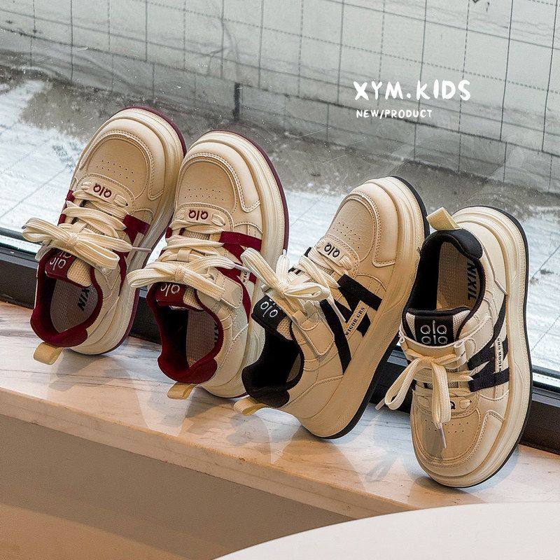 2026年春季新款儿童时尚百搭撞色低邦板鞋,童鞋/婴儿鞋/亲子鞋,板鞋,淘宝优惠券,粉丝福利购,淘宝优惠卷