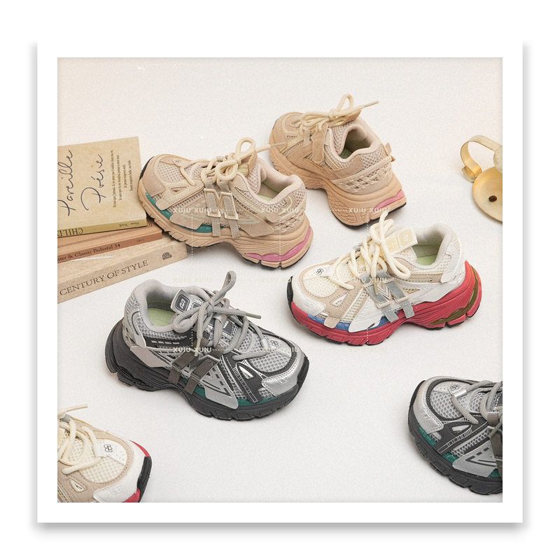 美式儿童老爹复古运动鞋春秋双网