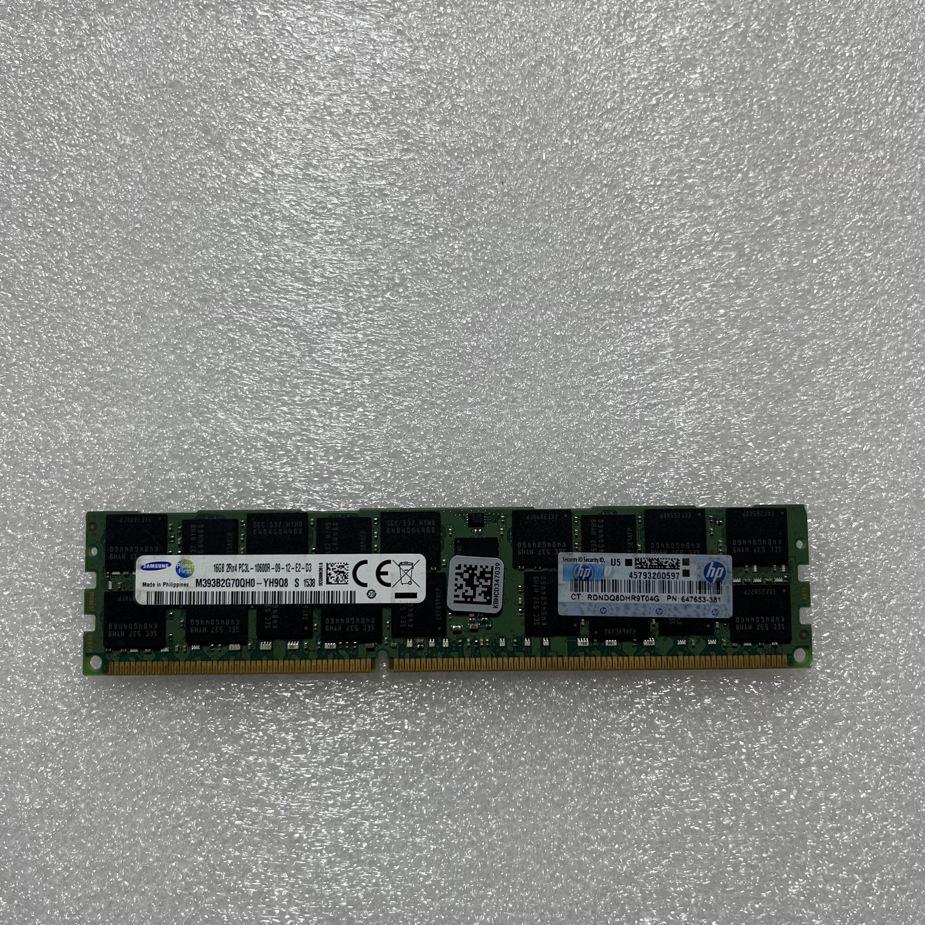 HP 16Gb 2RX4 PC3L-10600R 647653-381 RX2800i4 BL860CI4 内存