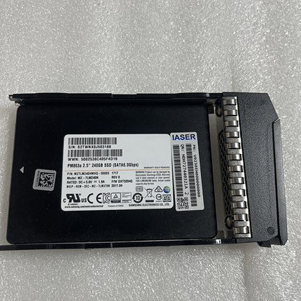 三星 PM883 240G MZ7LM240HMHO-00005 2.5 固态硬盘 SATA SSD