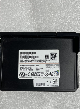 三星MZ7L3480HCHQ-00A07 480G PM893 SATA 6GB 2.5服务固态硬盘