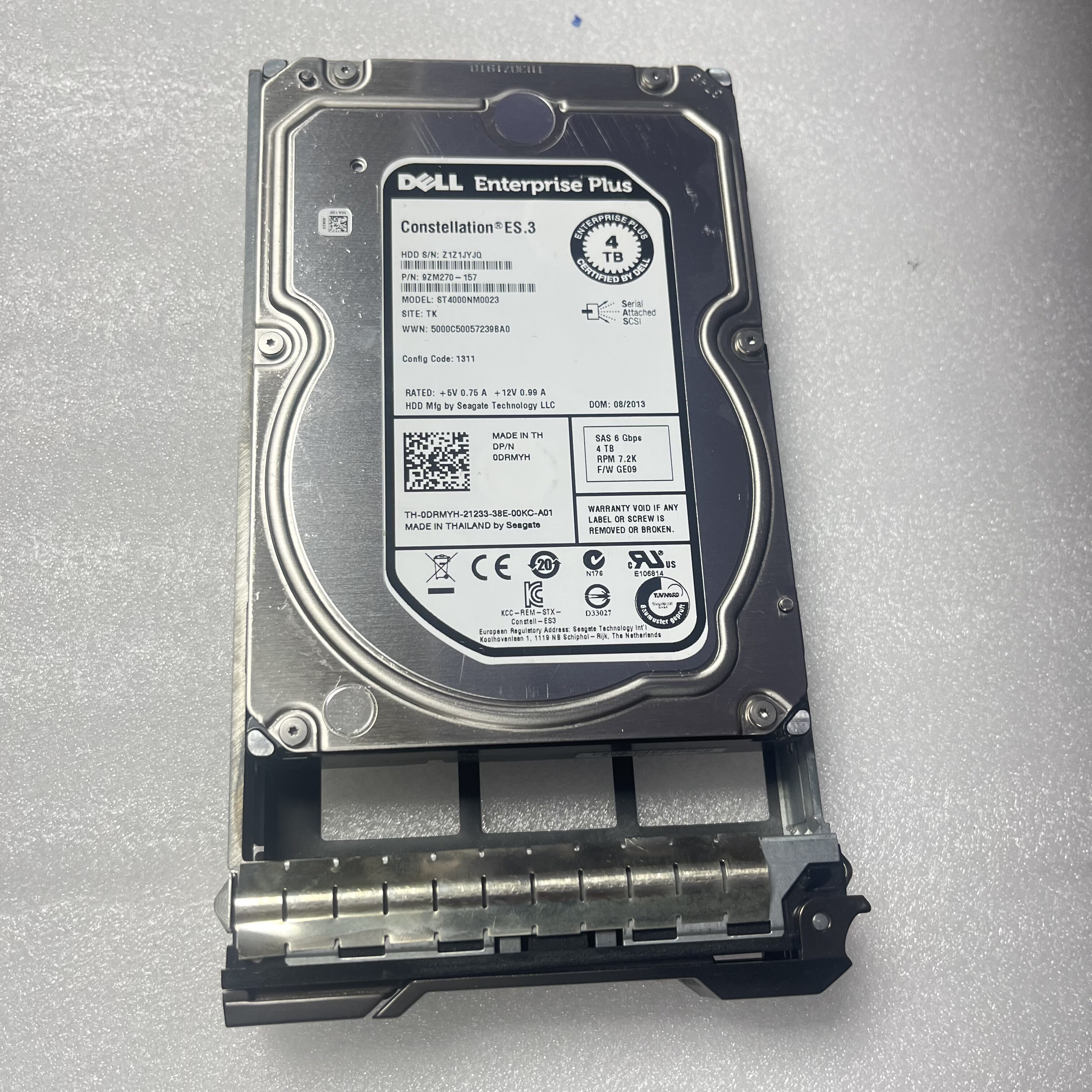 DELL SC8000 SC200 4TB 4T SAS 3.5 6G ST4000NM0023 0DRMYH 硬盘