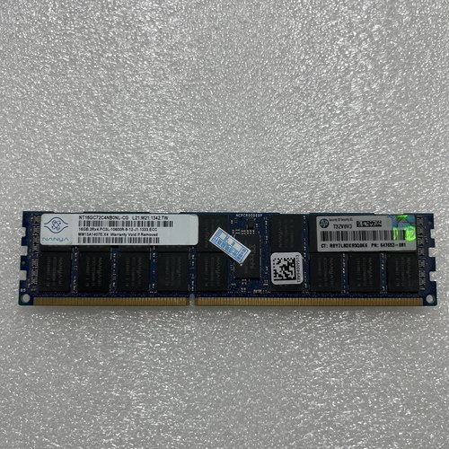 HP 647653-081 647901-B21  服务器内存 16GB 2RX4 PC3L-10600R