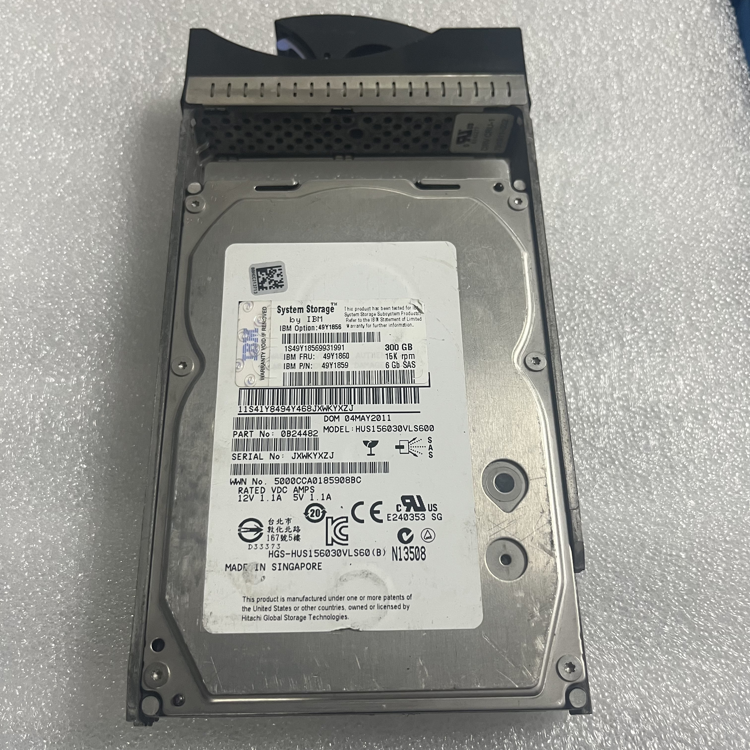 IBM 49Y1856 49Y1860 49Y1859 300G 15K 3.5 SAS DS3512存储硬盘