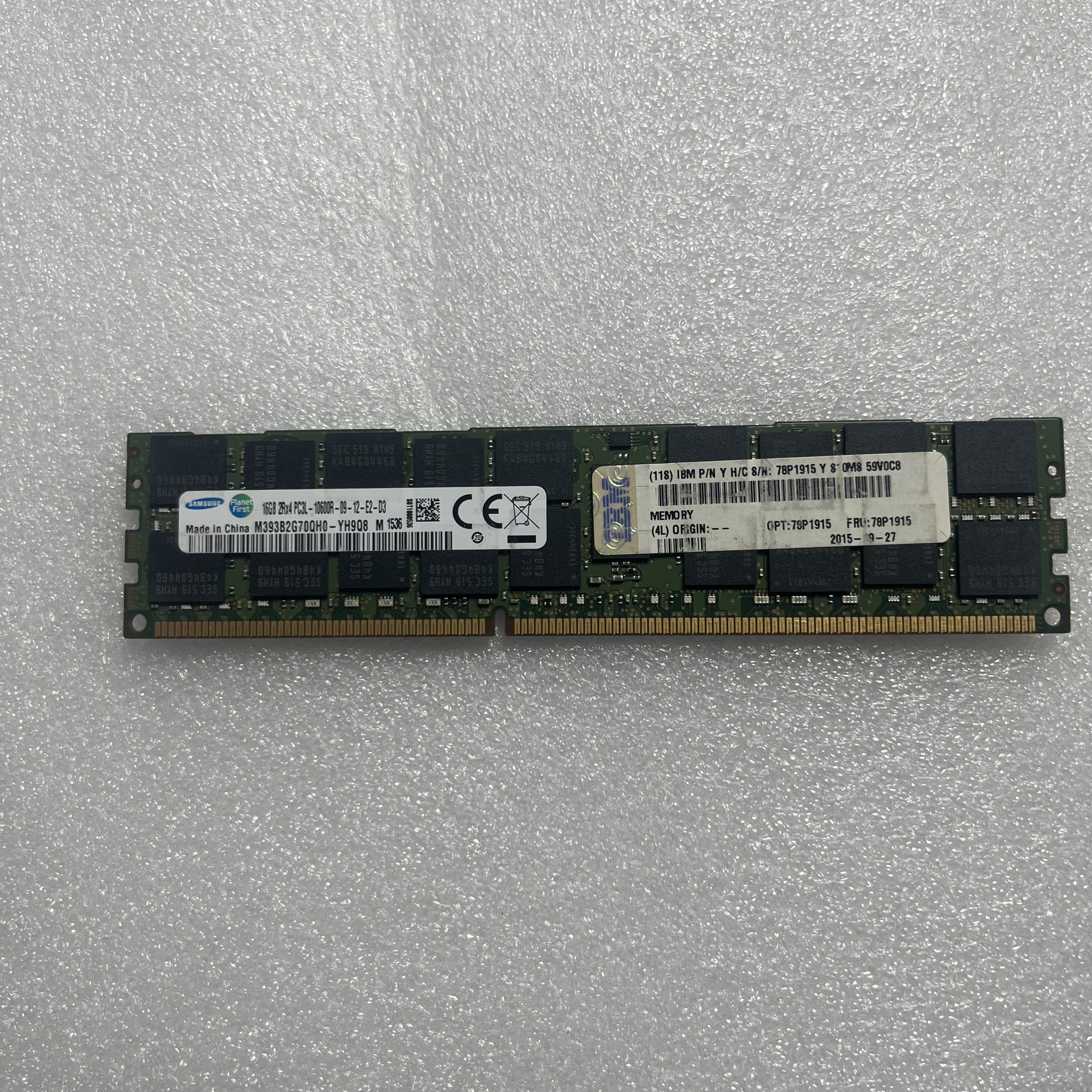 78P1915 IBM DDR3 16GB 2RX4 PC3L-10600 1333MHZ 适用于小型机