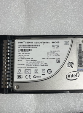 英特尔DCS3500 480G 固态硬盘2.5寸SATA接口 SSDSC2BB480G4