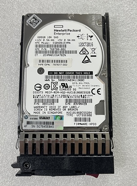 HP/惠普 787646-001 600G 10K SAS 12G 2.5 J9F46A MSA存储硬盘