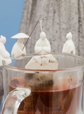 美国Kikkerland 姜太公钓鱼泡茶器 便携茶叶茶包中式创意设计礼物