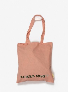 斯德哥尔摩当代美术馆托特包撞色有机棉轻薄帆布袋Moderna Museet