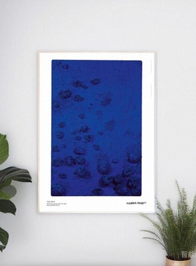克莱因蓝 Yves Klein 瑞典美术馆进口当代艺术海报旁白装饰画蓝色