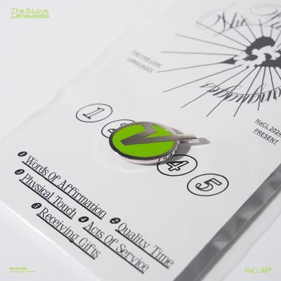 爱的语言胸针徽章 NaCl盐 原创设计 5 Love Languages 去表达爱吧