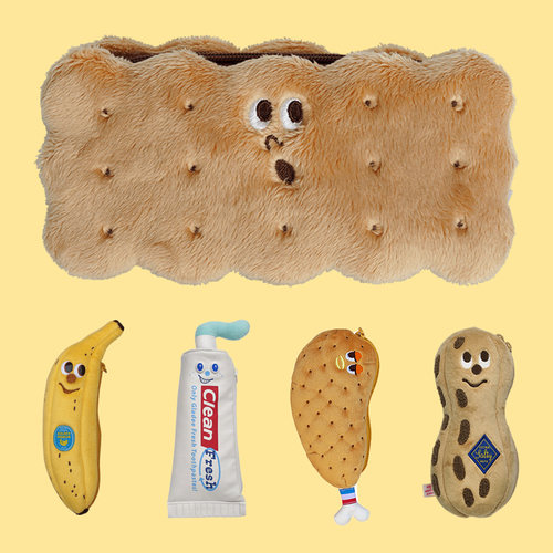 GLADEE日本进口毛绒收纳包笔袋