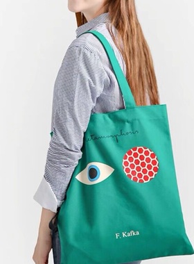 美国Out of Print 卡夫卡帆布包 了不起的盖茨比文学文艺复古包袋
