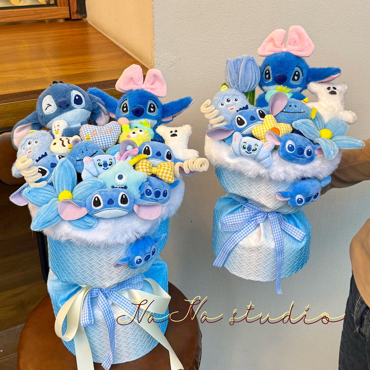 史迪仔卡通花束玩偶史迪奇可爱创意毕业生日礼物送男朋友女生闺蜜